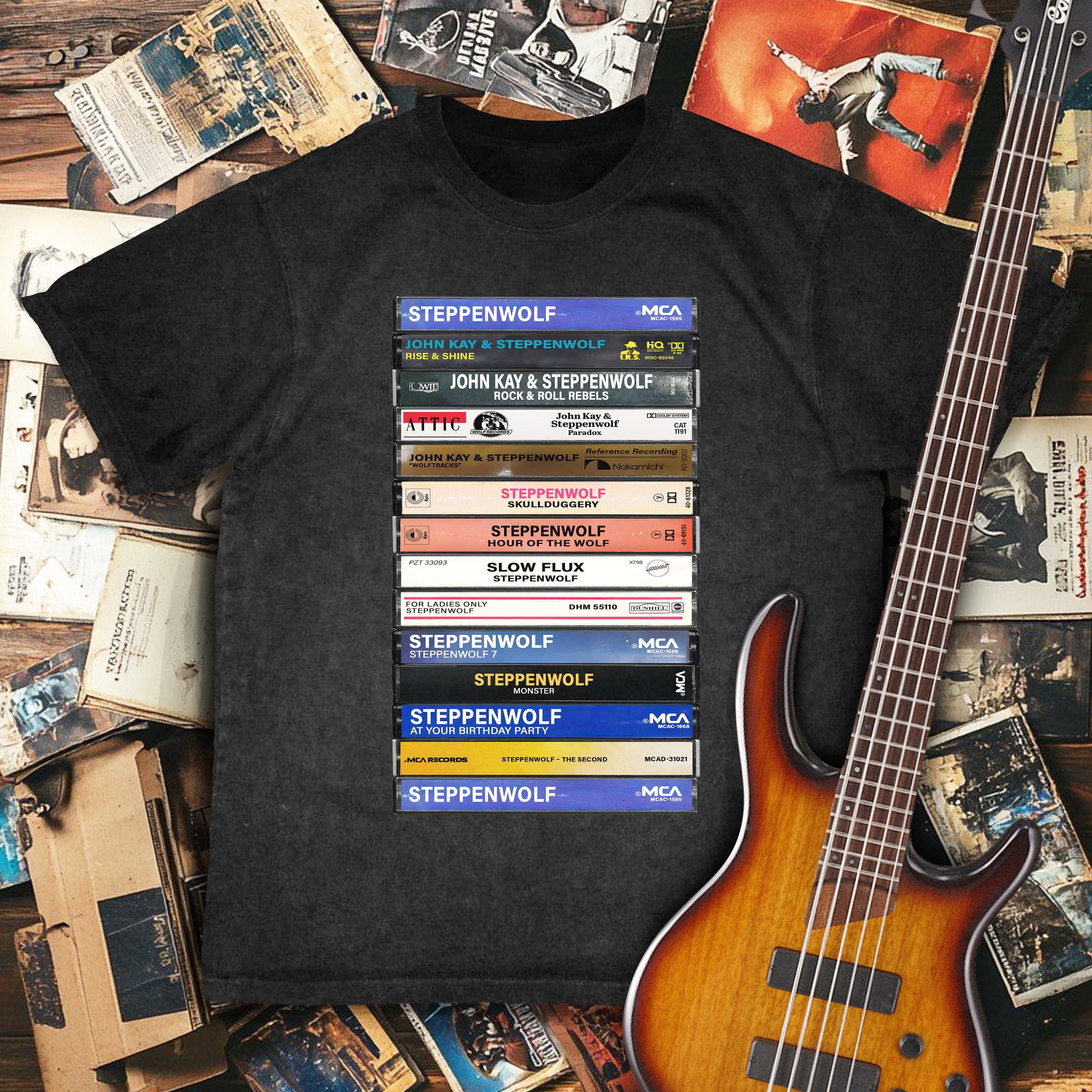 Steppenwolf Albums Cassette Retro Collection Premium Unisex T-Shirt