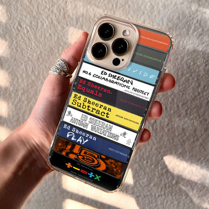 Ed Sheeran Albums Cassette Collection Retro Phone Case