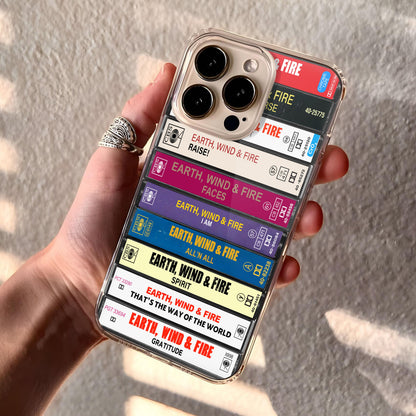 Earth, Wind and Fire Albums Cassette Collection Retro Phone Case
