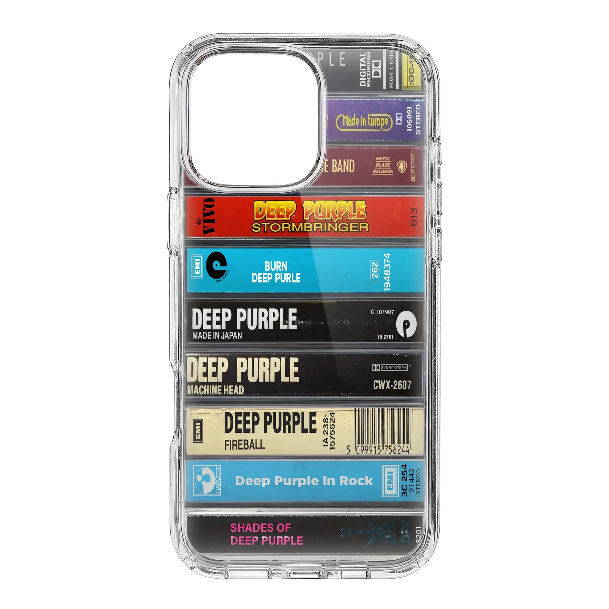 Deep Purple Albums Cassette Collection Retro Phone Case