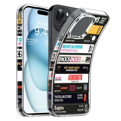 80's Rock Albums Cassette Collection Retro Phone Case