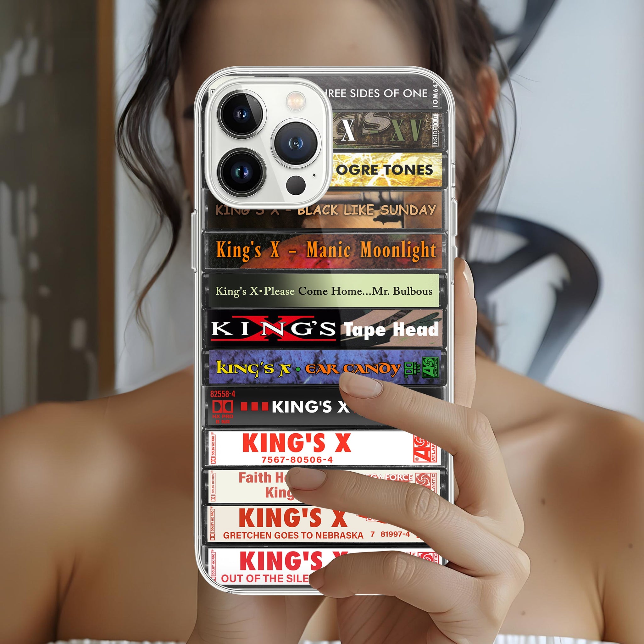 King's X Albums Cassette Collection Retro Phone Case