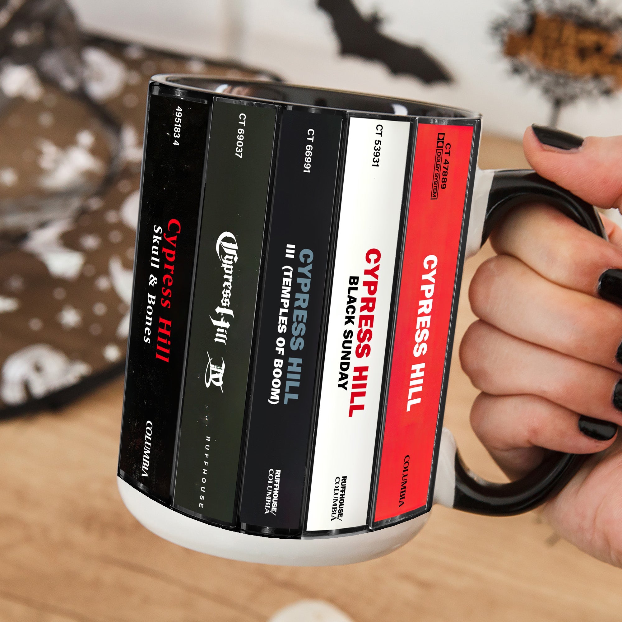 Cypress Hill Albums Cassette Collection Retro Accent Edge-to-Edge Printed Mug