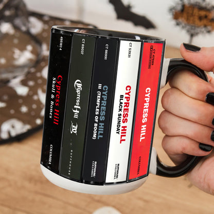 Cypress Hill Albums Cassette Collection Retro Accent Edge-to-Edge Printed Mug