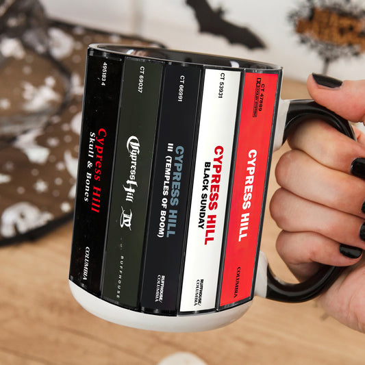 Cypress Hill Albums Cassette Collection Retro Accent Edge-to-Edge Printed Mug