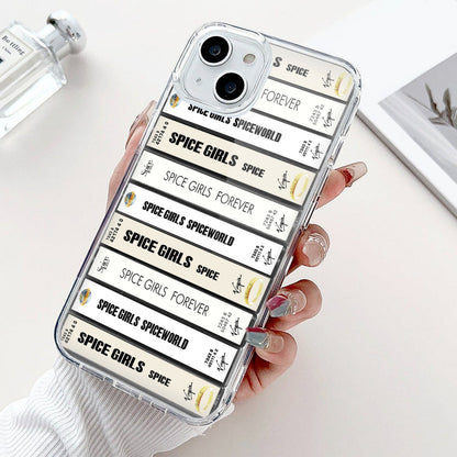 Spice Girls Albums Cassette Collection Retro Phone Case