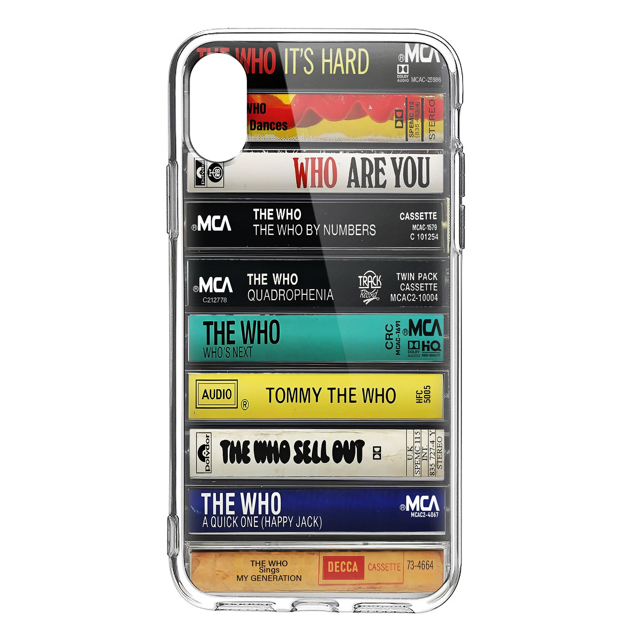 The Who Albums Cassette Collection Retro Phone Case