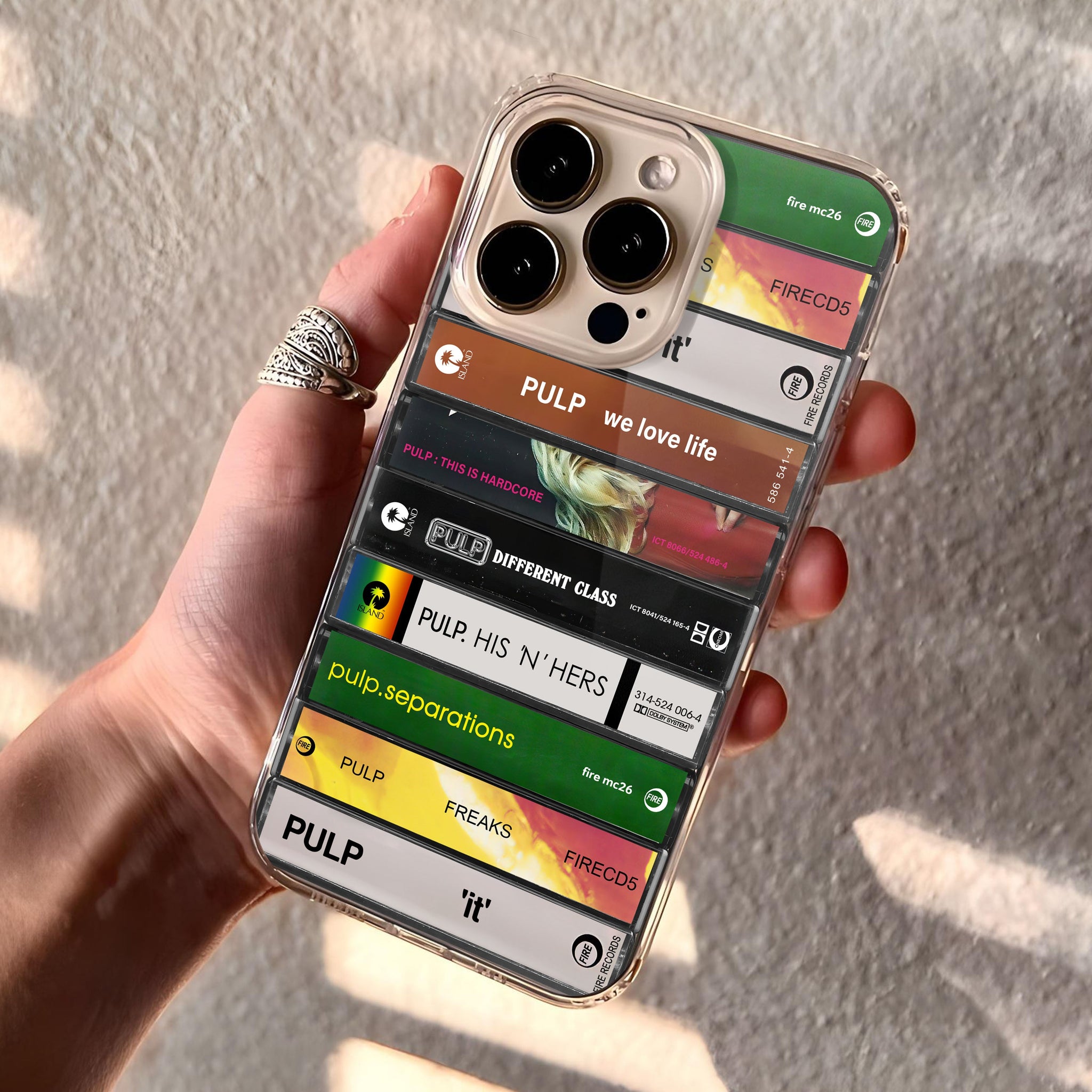 Pulp Albums Cassette Collection Retro Phone Case