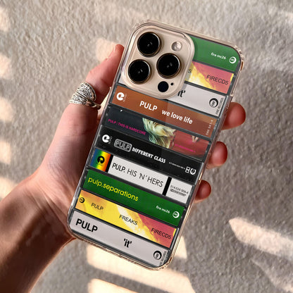 Pulp Albums Cassette Collection Retro Phone Case