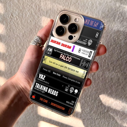 New Wave Music Albums Cassette Collection Retro Phone Case