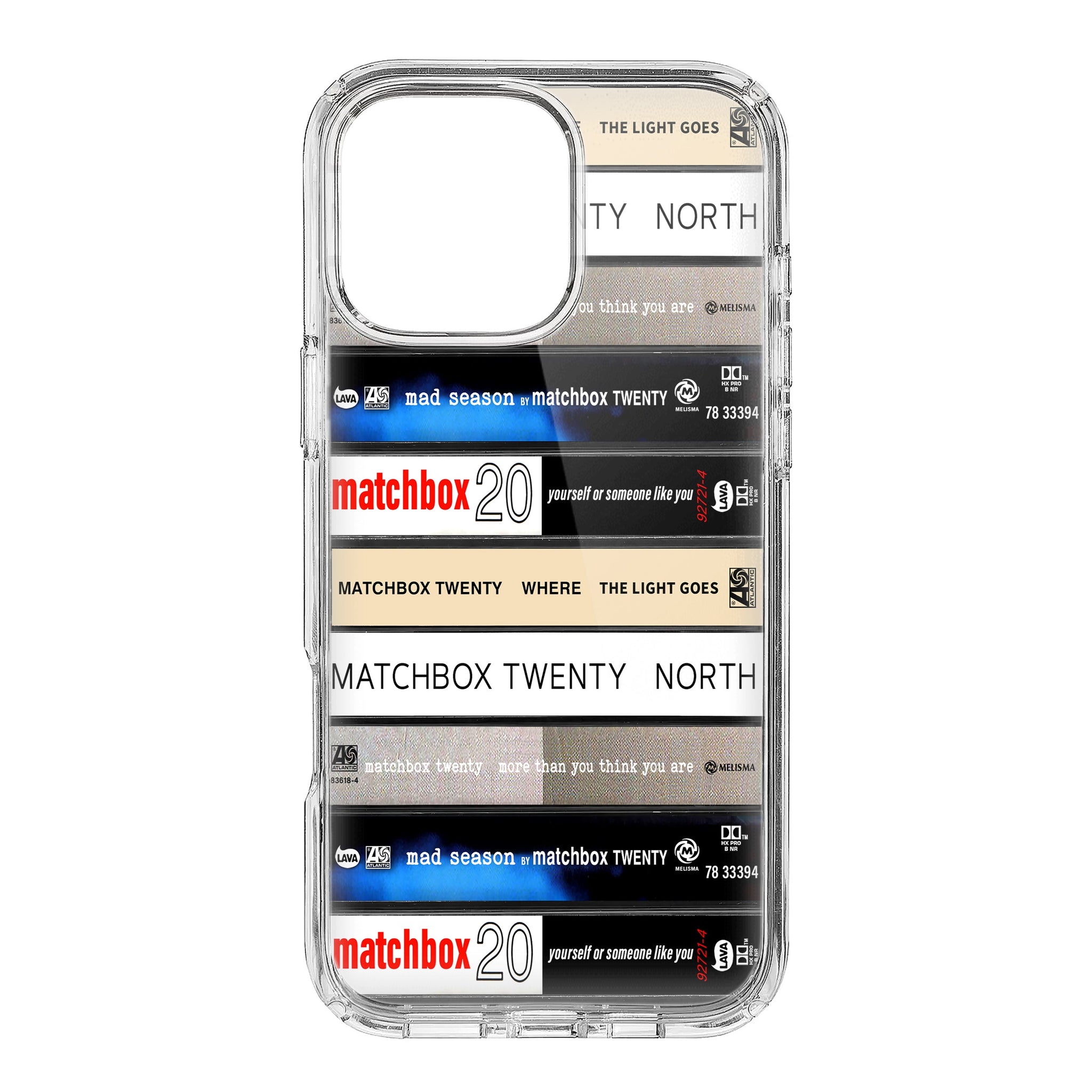 Matchbox Twenty Albums Cassette Collection Retro Phone Case