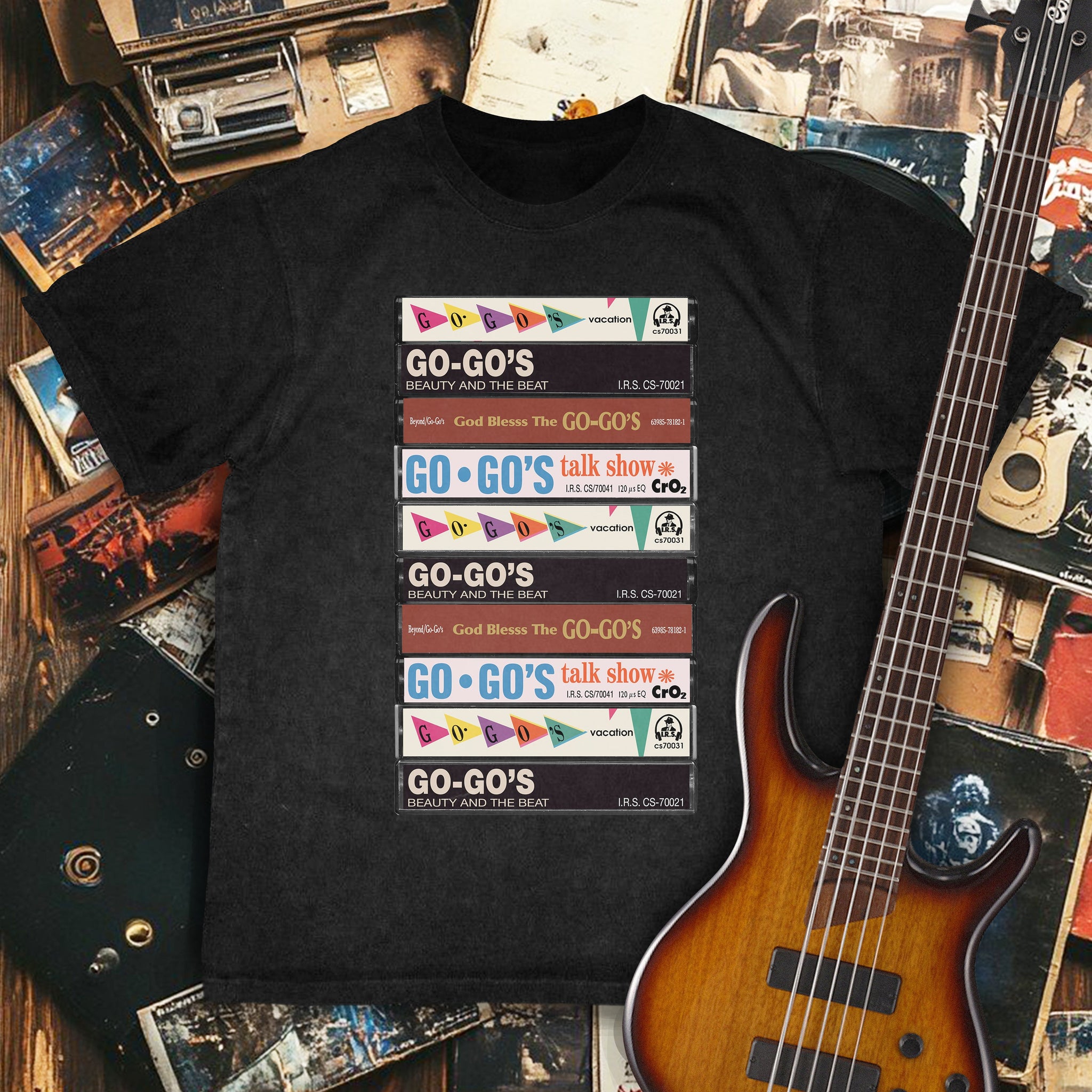 Go-Go's Albums Cassette Retro Collection Premium Unisex T-Shirt