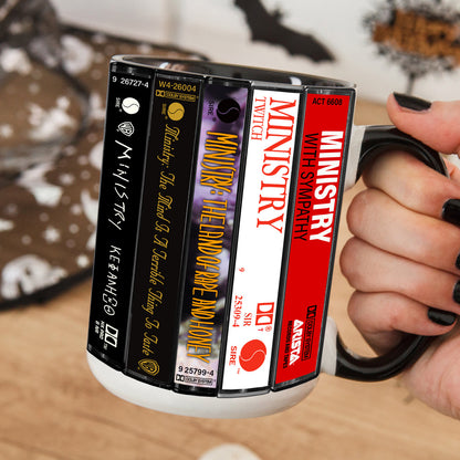 Ministry Albums Cassette Retro Collection Accent Mug
