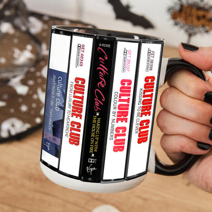 Culture Club Albums Cassette Collection Retro Accent Edge-to-Edge Printed Mug