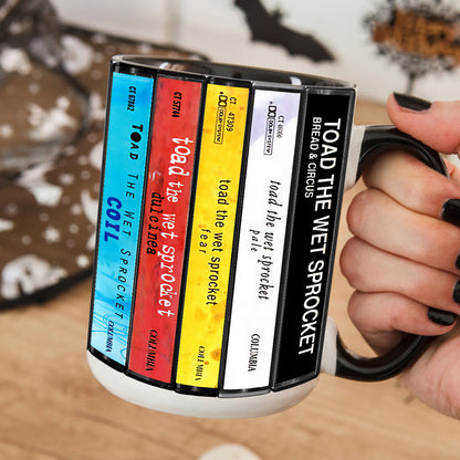 Toad the Wet Sprocket Albums Cassette Collection Retro Accent Edge-to-Edge Printed Mug