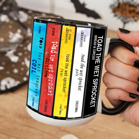 Toad the Wet Sprocket Albums Cassette Collection Retro Accent Edge-to-Edge Printed Mug