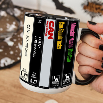 CAN Albums Cassette Collection Retro Accent Mug