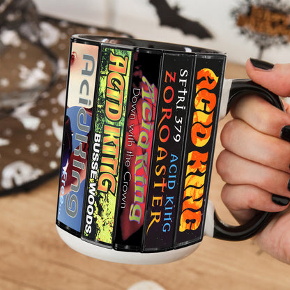 Acid King Albums Cassette Collection Retro Accent Mug