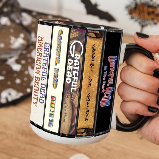 Grateful Dead Albums Cover Collection Retro Accent Mug