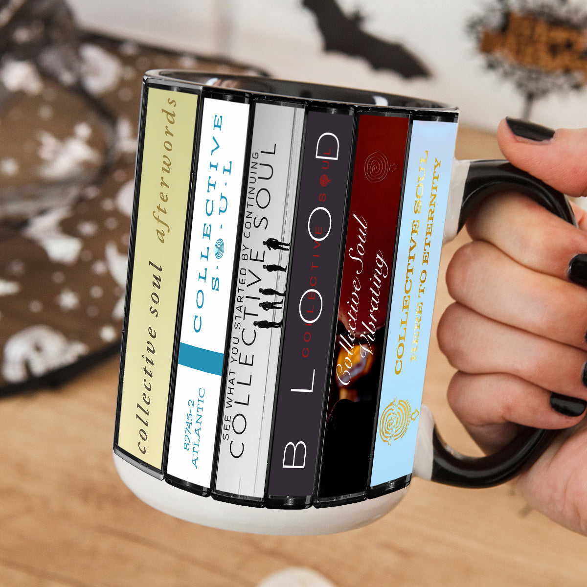 Collective Soul Albums Cassette Collection Retro Accent Mug