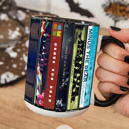 Minus the Bear Albums Cassette Collection Retro Accent Mug