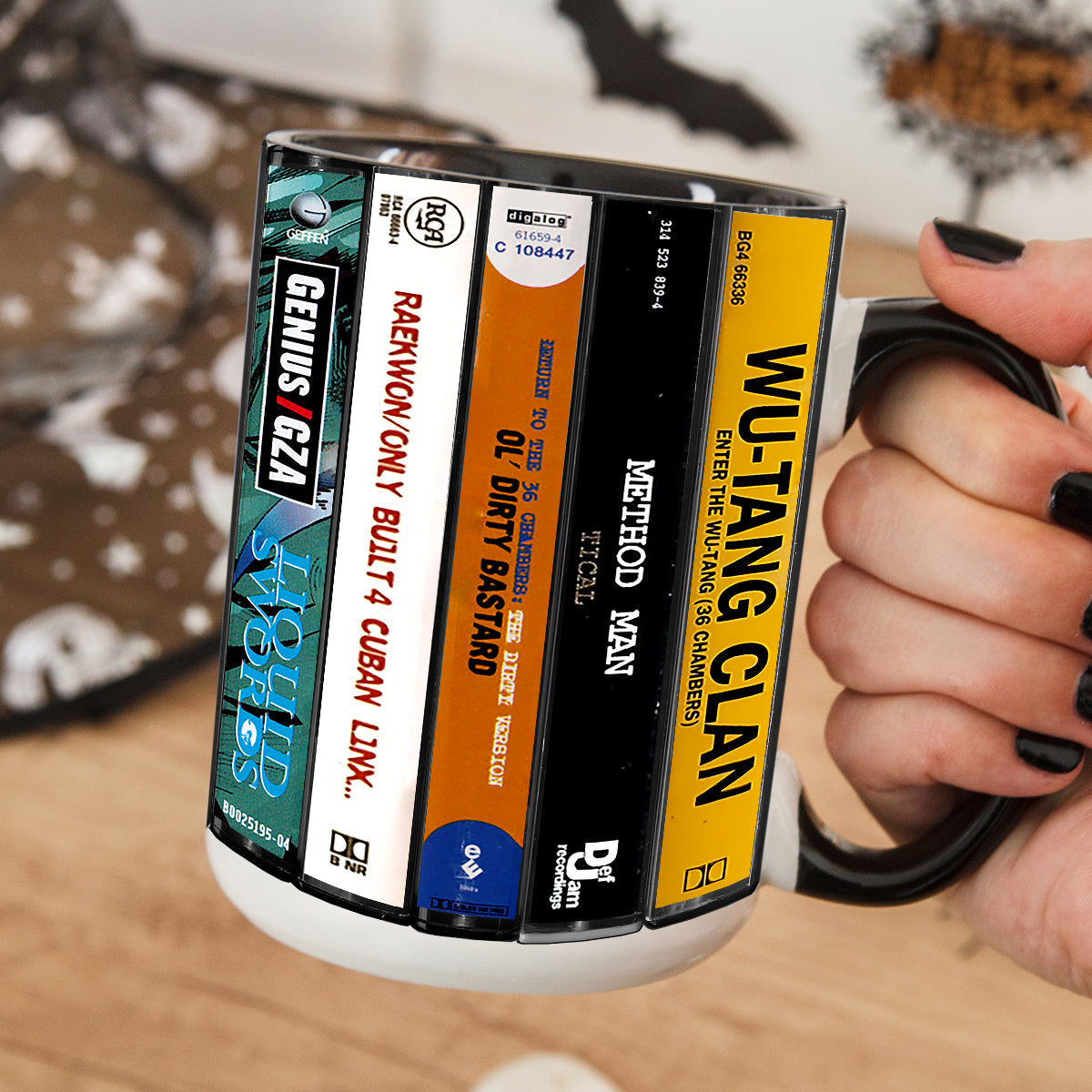 Wu-tang Clan Albums Cassette Collection Retro Accent Mug