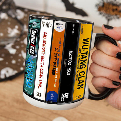 Wu-tang Clan Albums Cassette Collection Retro Accent Mug