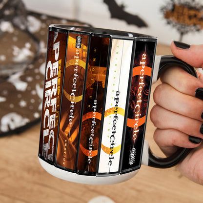 A Perfect Circle Albums Cassette Collection Retro Accent Mug