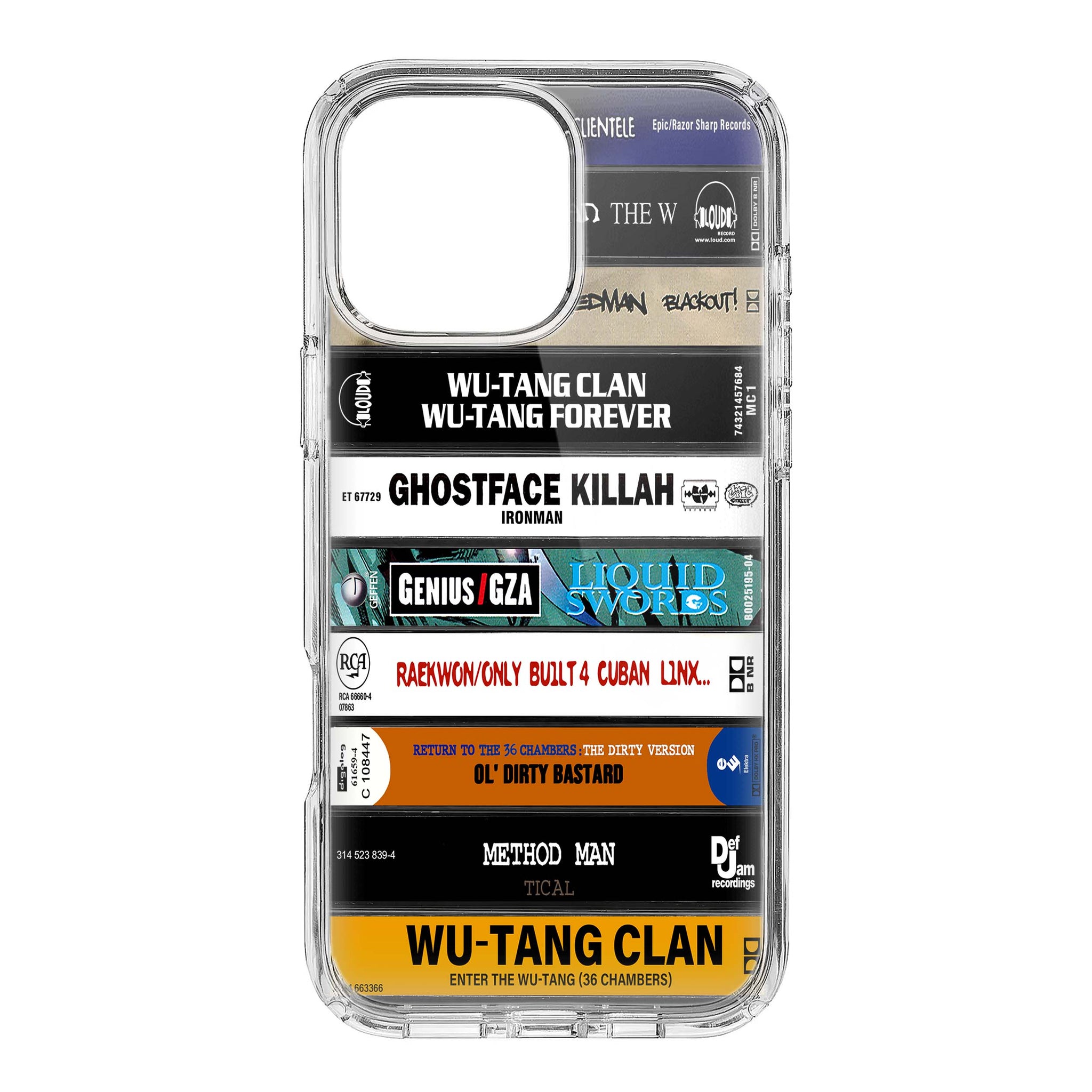 Wu-tang Clan Albums Cassette Collection Retro Phone Case