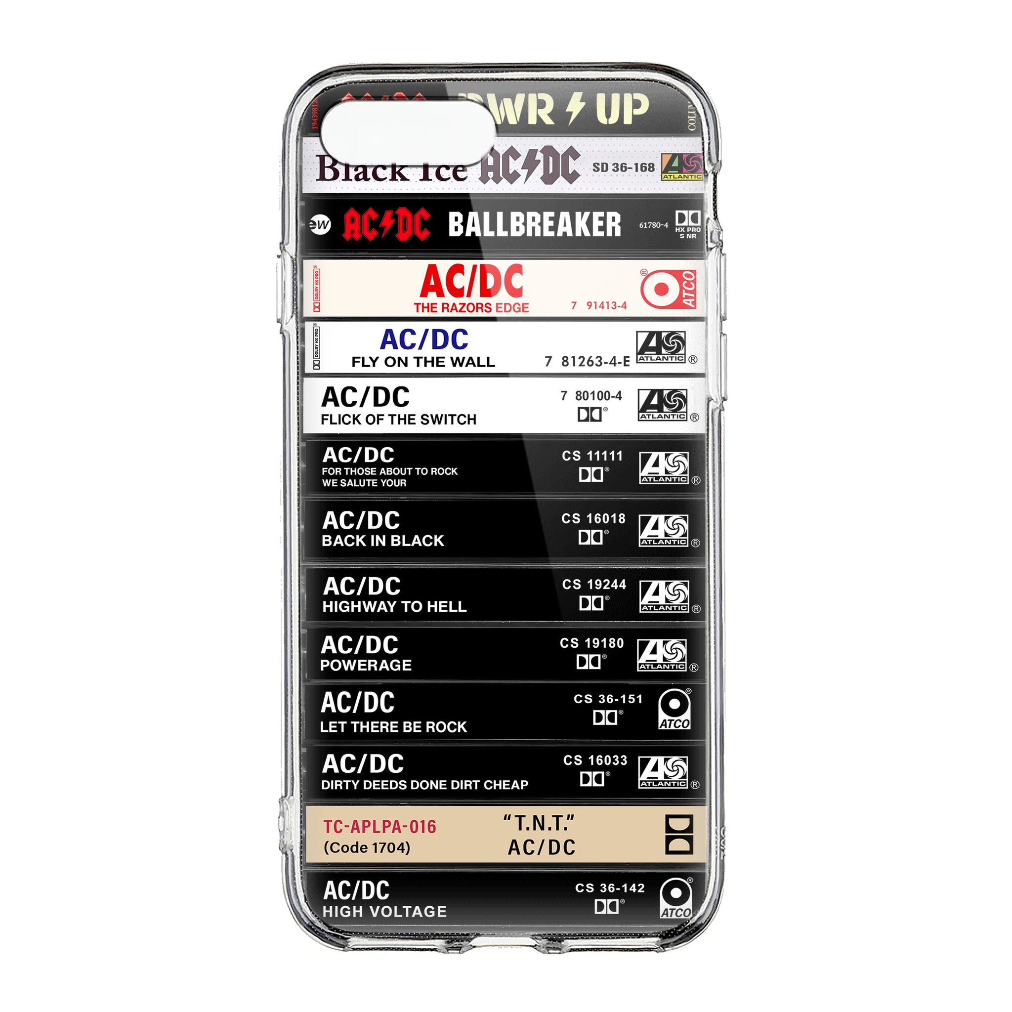 AC/DC Albums Cassette Collection Retro Phone Case