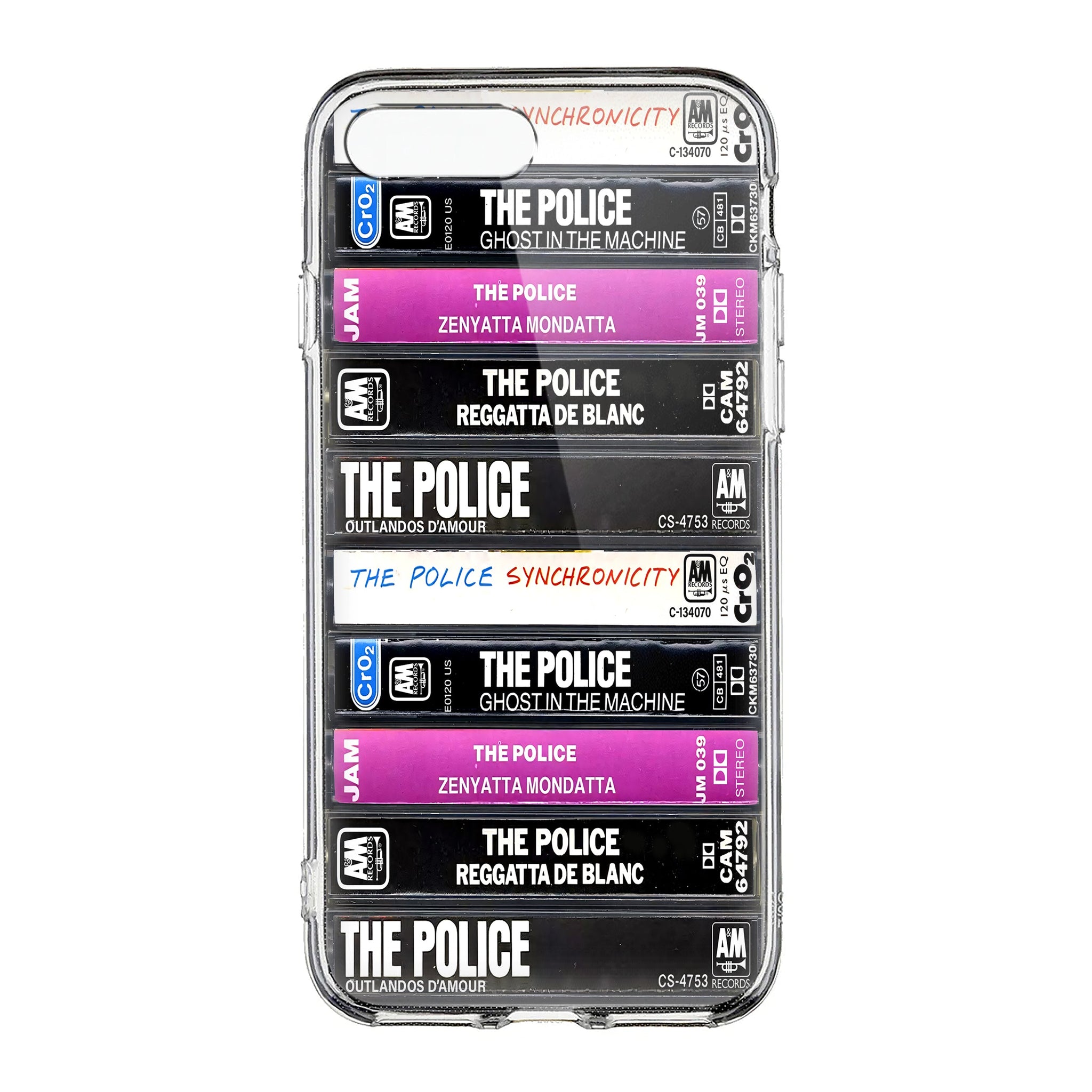 The Police Albums Cassette Collection Retro Phone Case