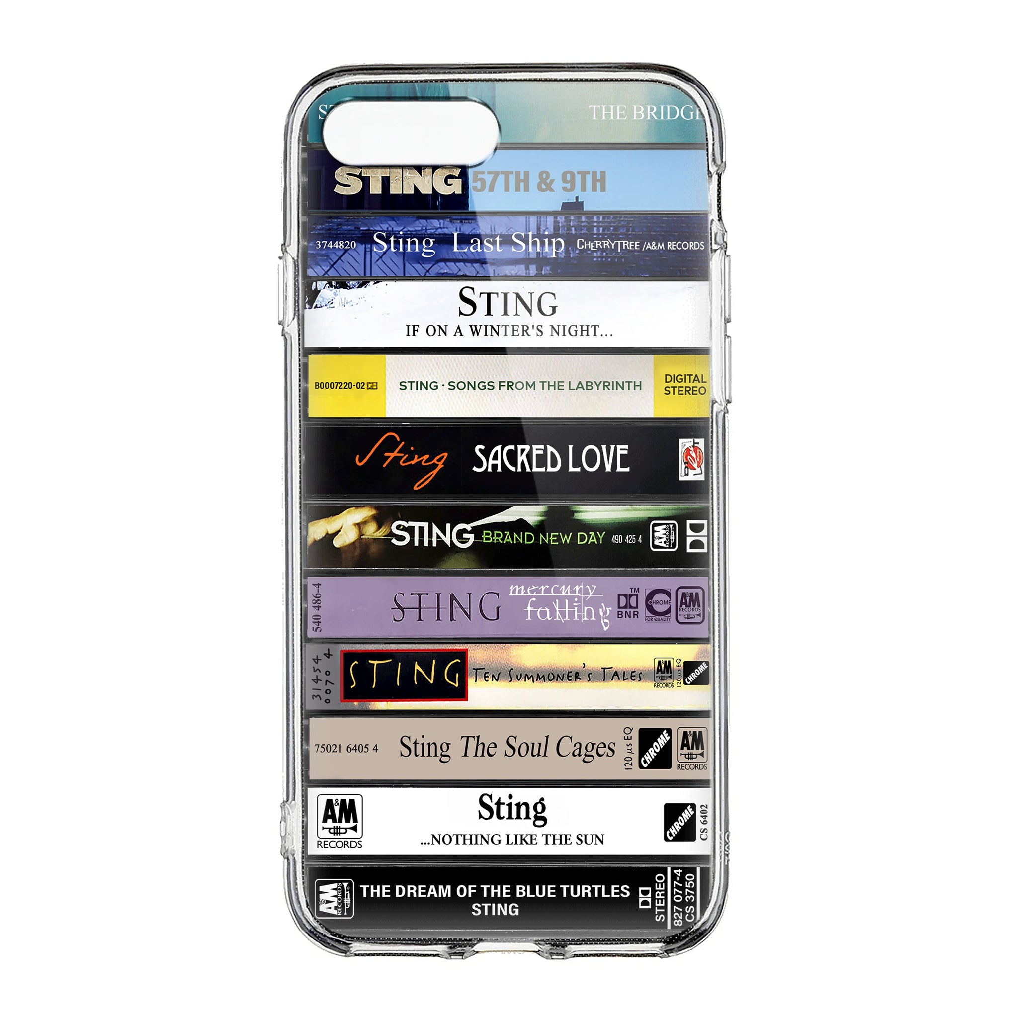 Sting Albums Cassette Collection Retro Phone Case