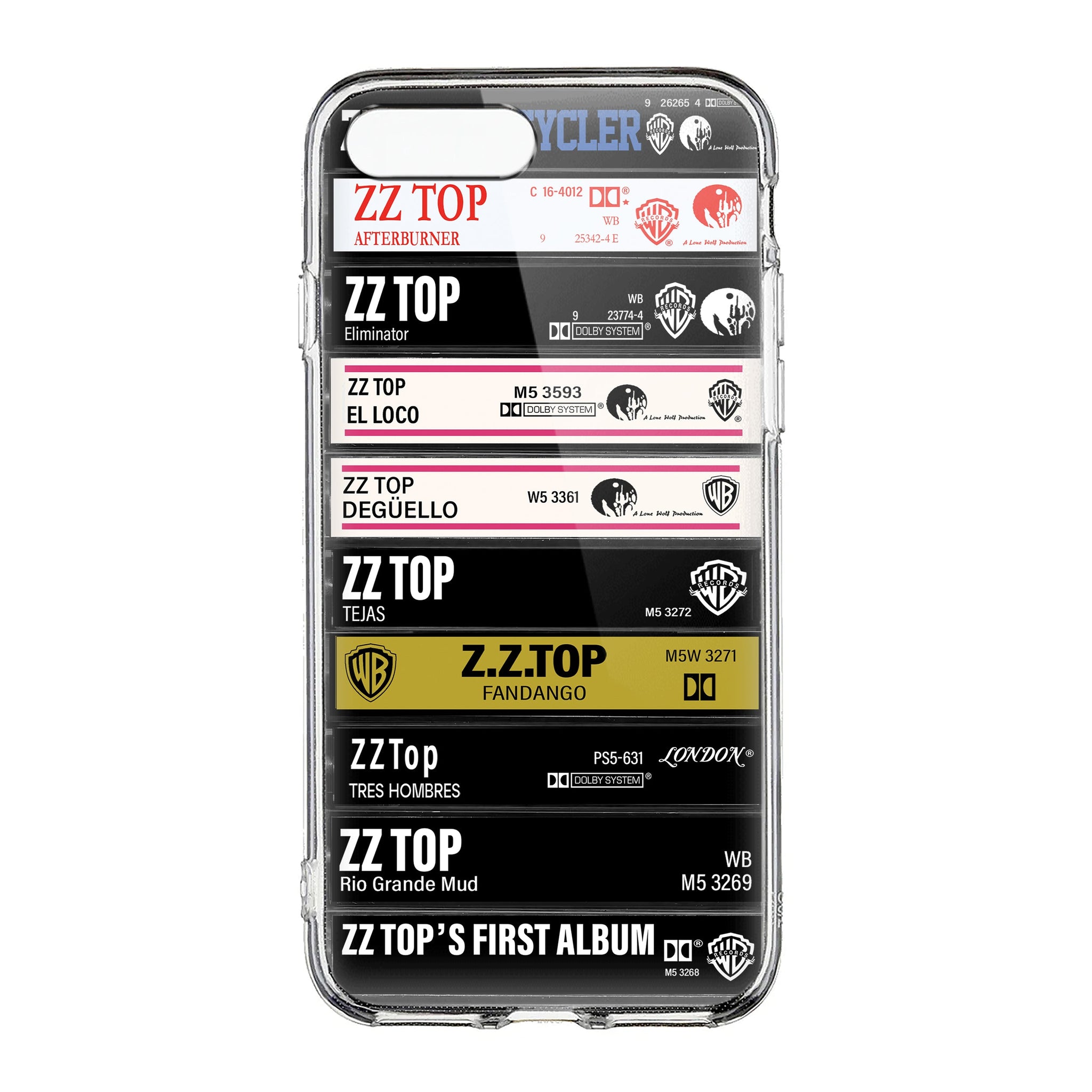 ZZ Top Albums Cassette Collection Retro Phone Case