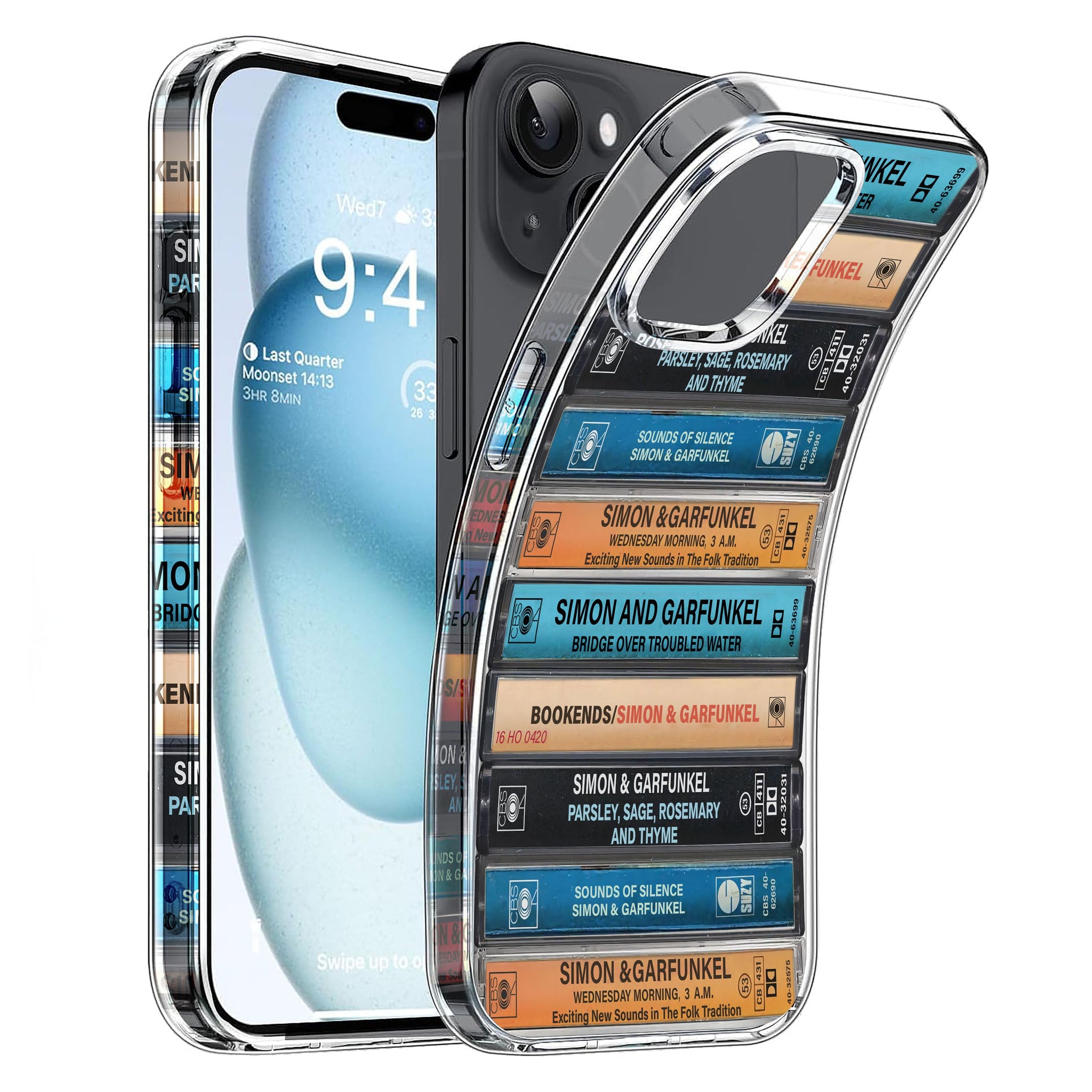 Simon & Garfunkel Albums Cassette Collection Retro Phone Case