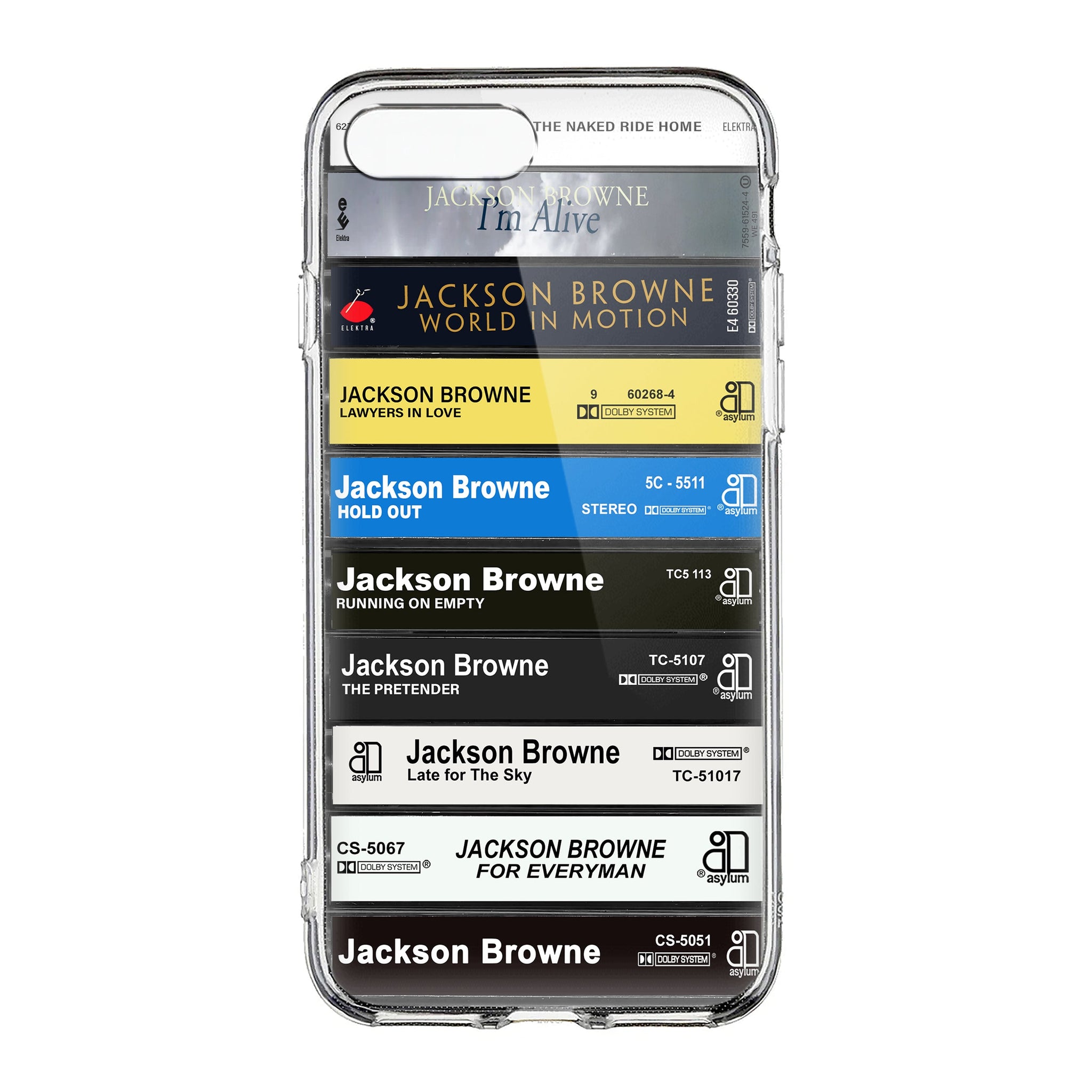 Jackson Browne Albums Cassette Collection Retro Phone Case