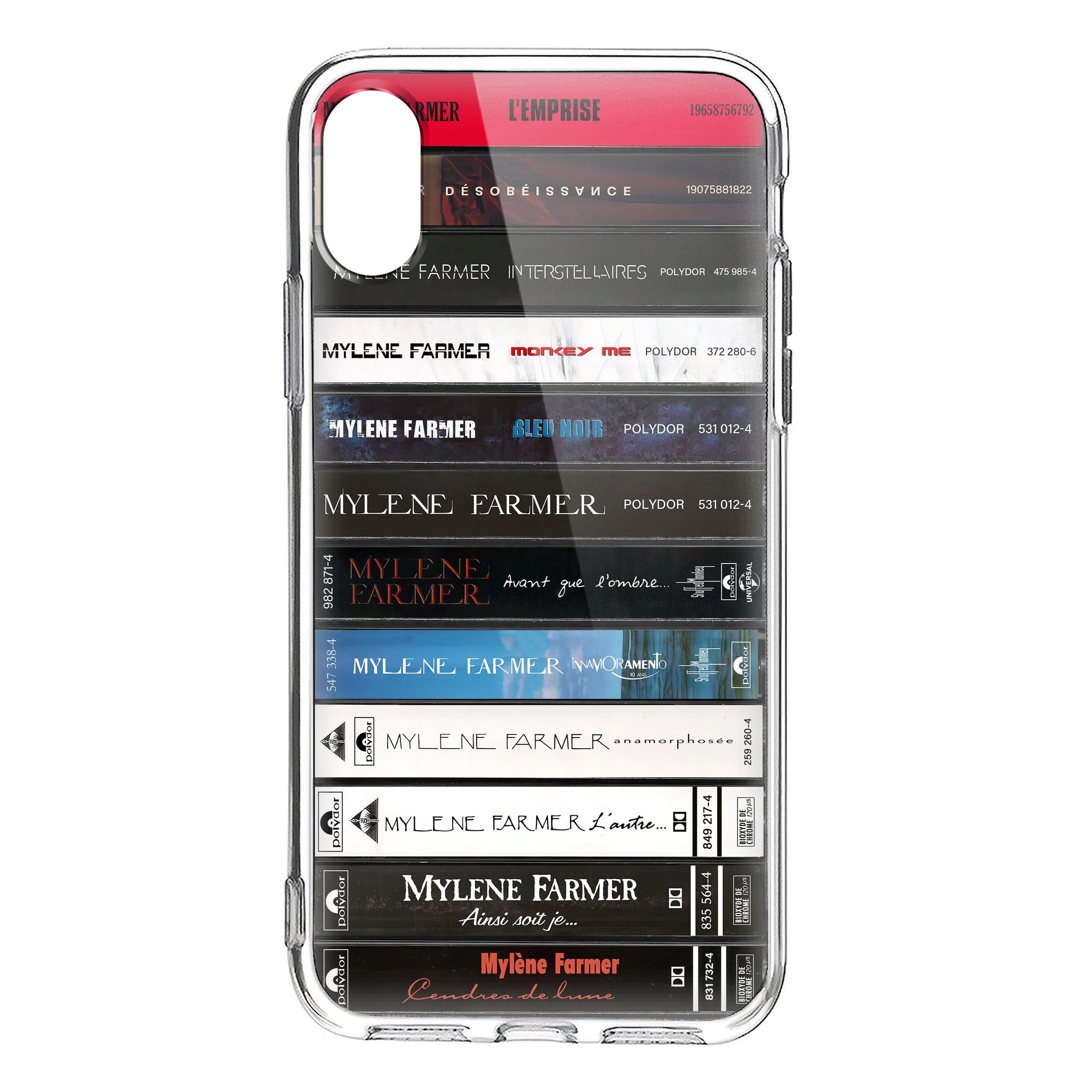 Myl��ne Farmer Albums Cassette Collection Retro Phone Case
