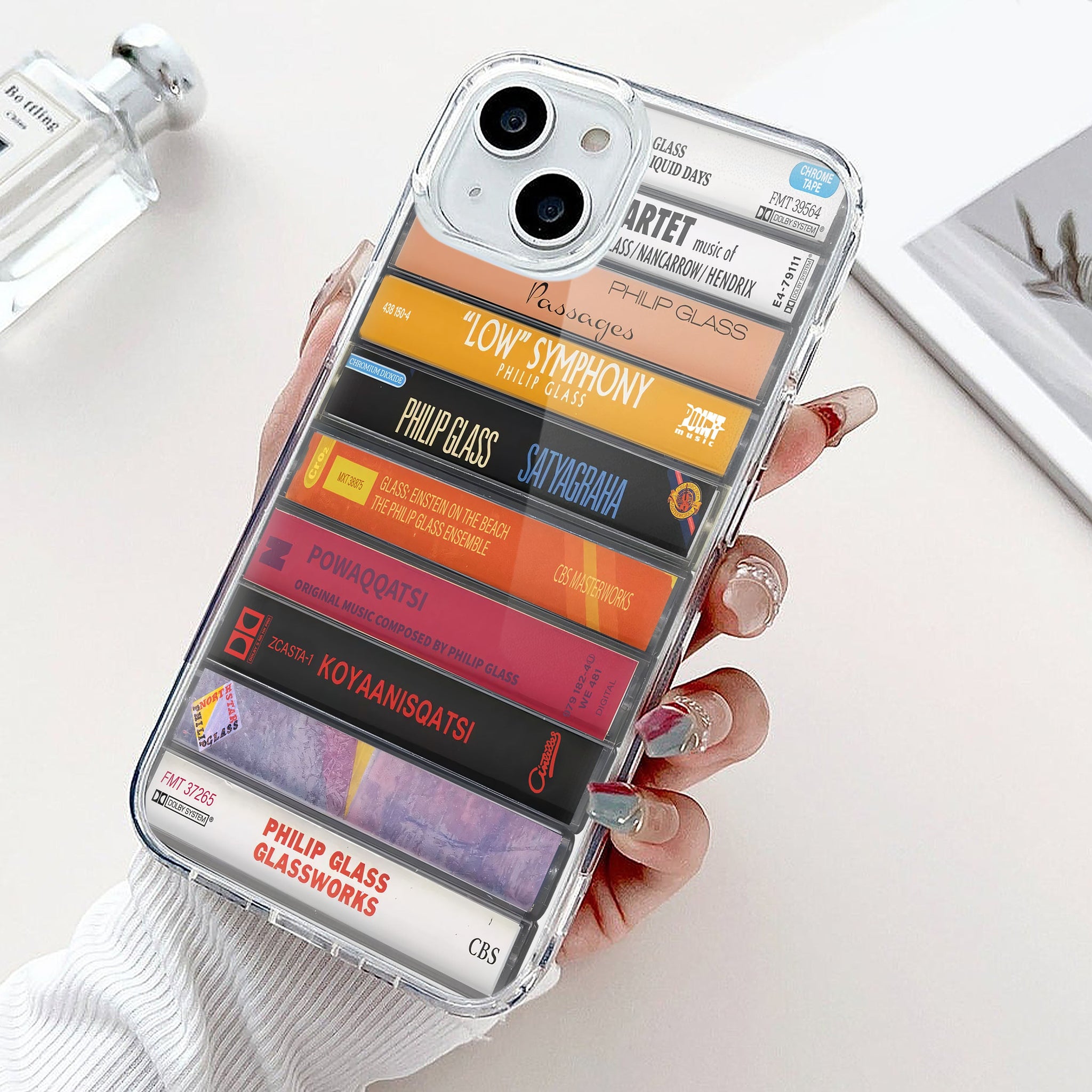 Philip Glass Albums Cassette Collection Retro Phone Case
