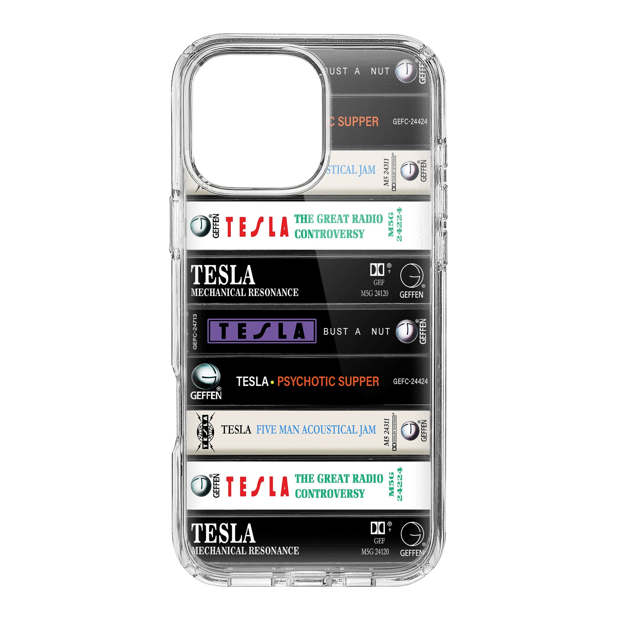 Tesla Albums Cassette Collection Retro Phone Case