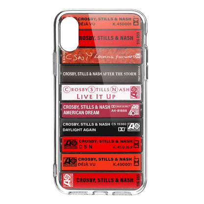 Crosby, Stills, Nash & Young Albums Cassette Collection Retro Phone Case