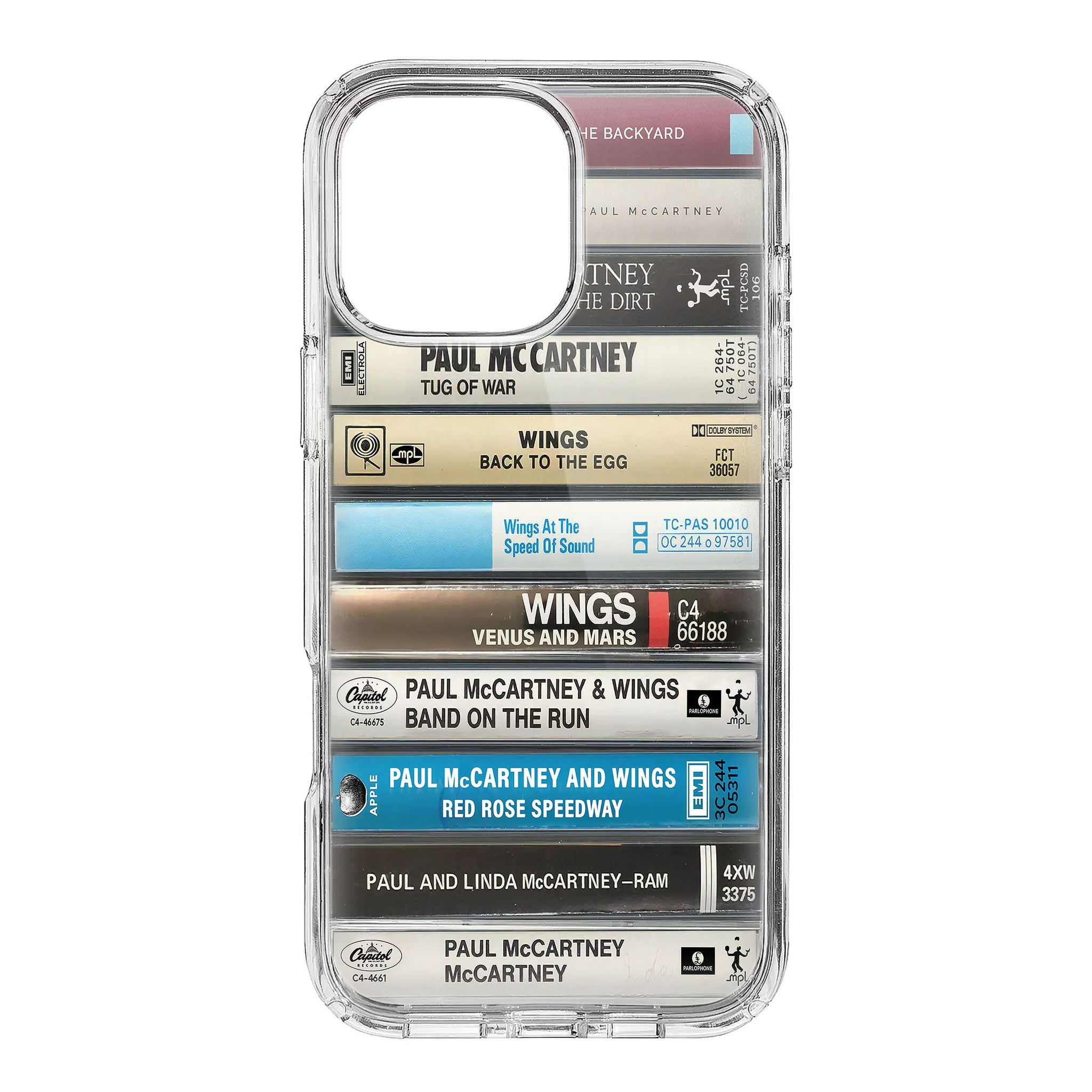 Paul McCartney Albums Cassette Collection Retro Phone Case