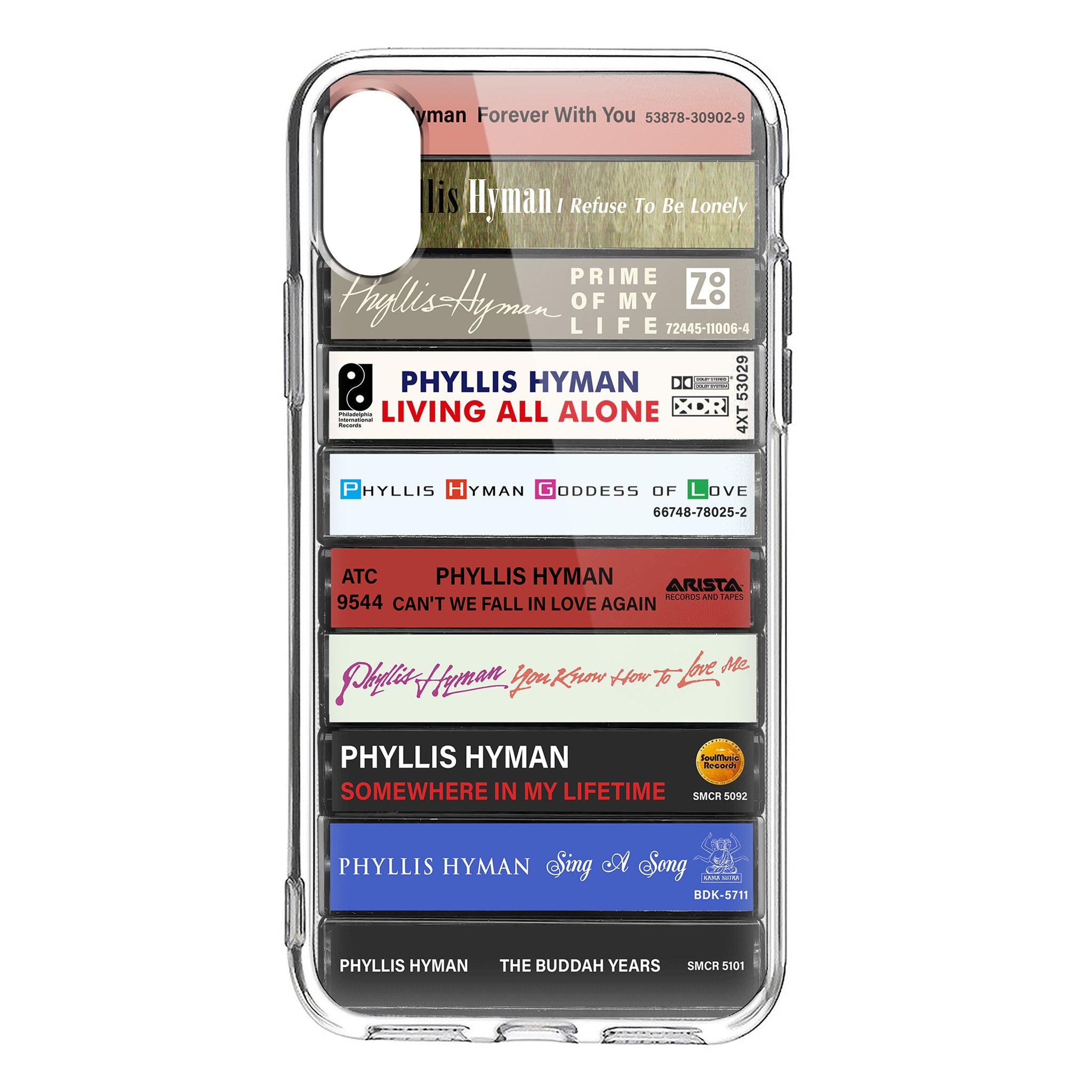 Phyllis Hyman Albums Cassette Collection Retro Phone Case
