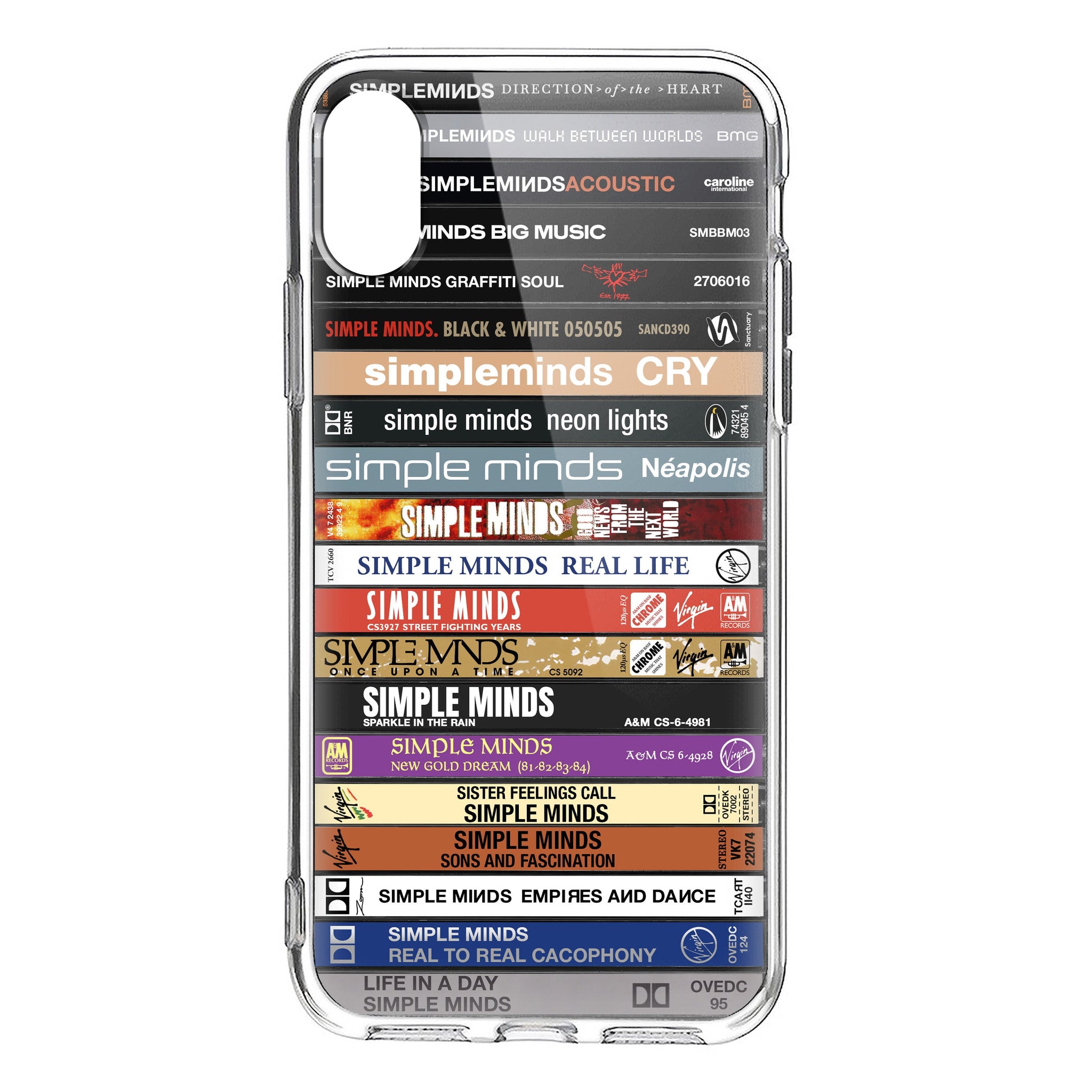 Simple Minds Albums Cassette Collection Retro Phone Case