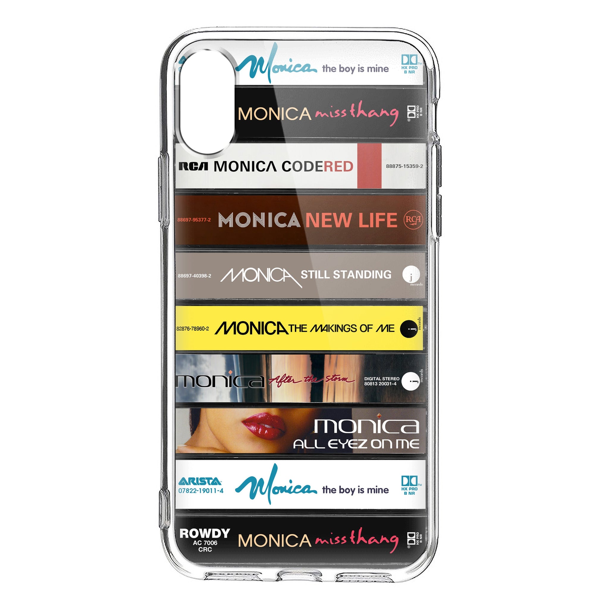 Monica Albums Cassette Collection Retro Phone Case