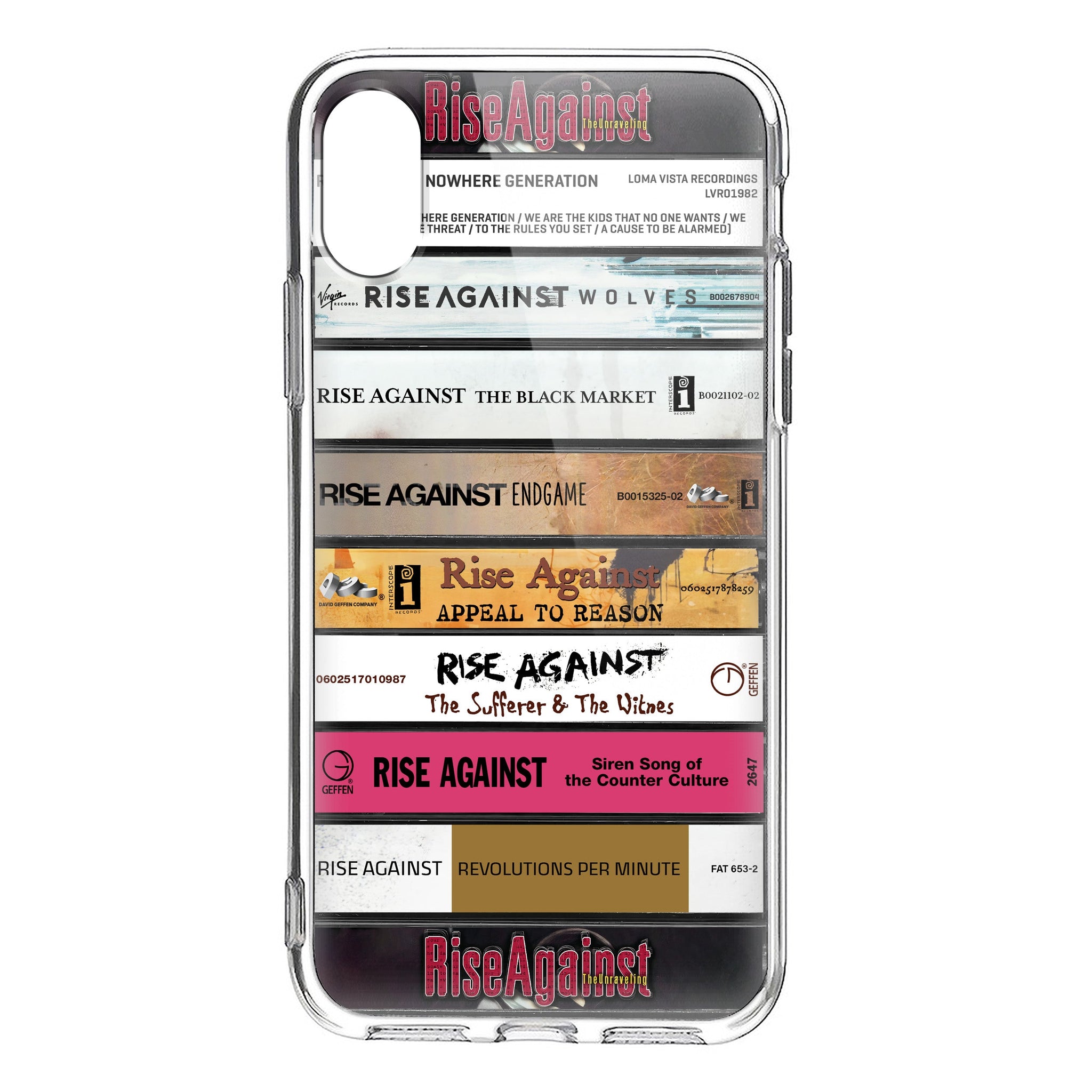 Rise Against Albums Cassette Collection Retro Phone Case