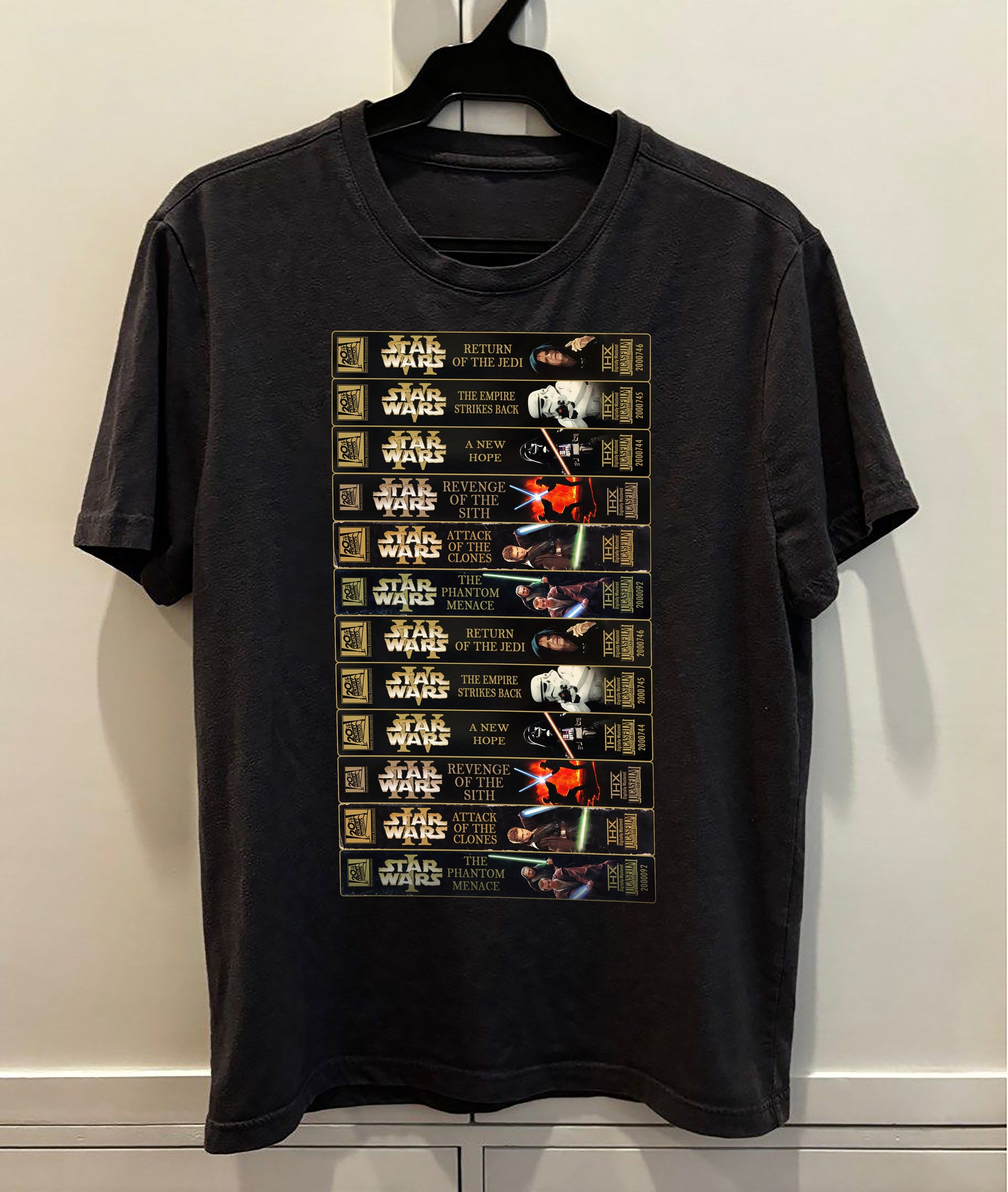 Classic Star Wars VHS Collection Retro Collection Premium Unisex T-Shirt