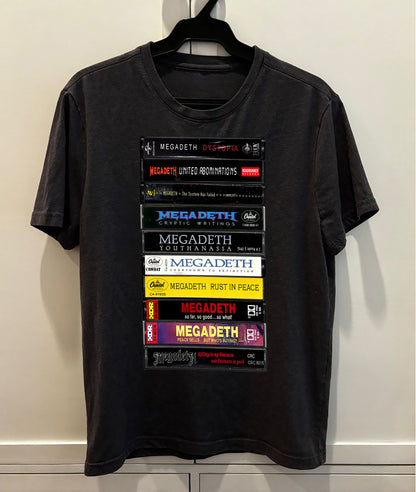 Megadeth Albums Cassette Retro Collection Premium Unisex T-Shirt