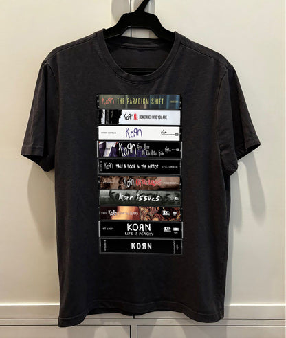 Korn Albums Cassette Retro Collection Premium Unisex T-Shirt