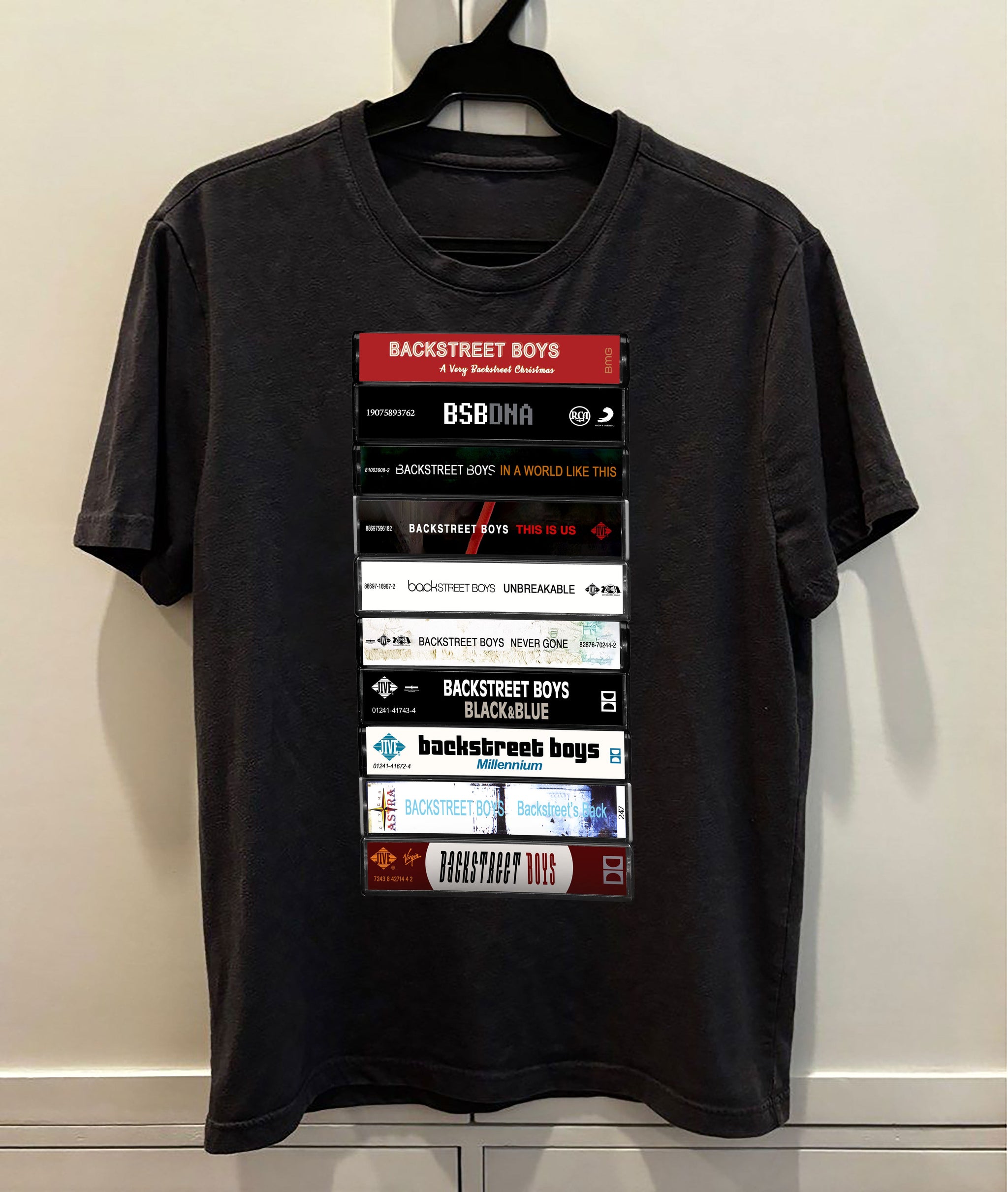 Backstreet Boys Albums Cassette Retro Collection Premium Unisex T-Shirt