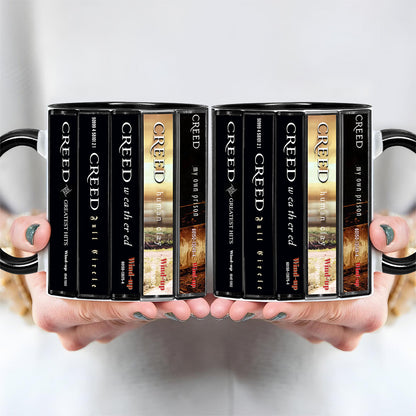 Creed Albums Cassette Collection Retro Accent Mug