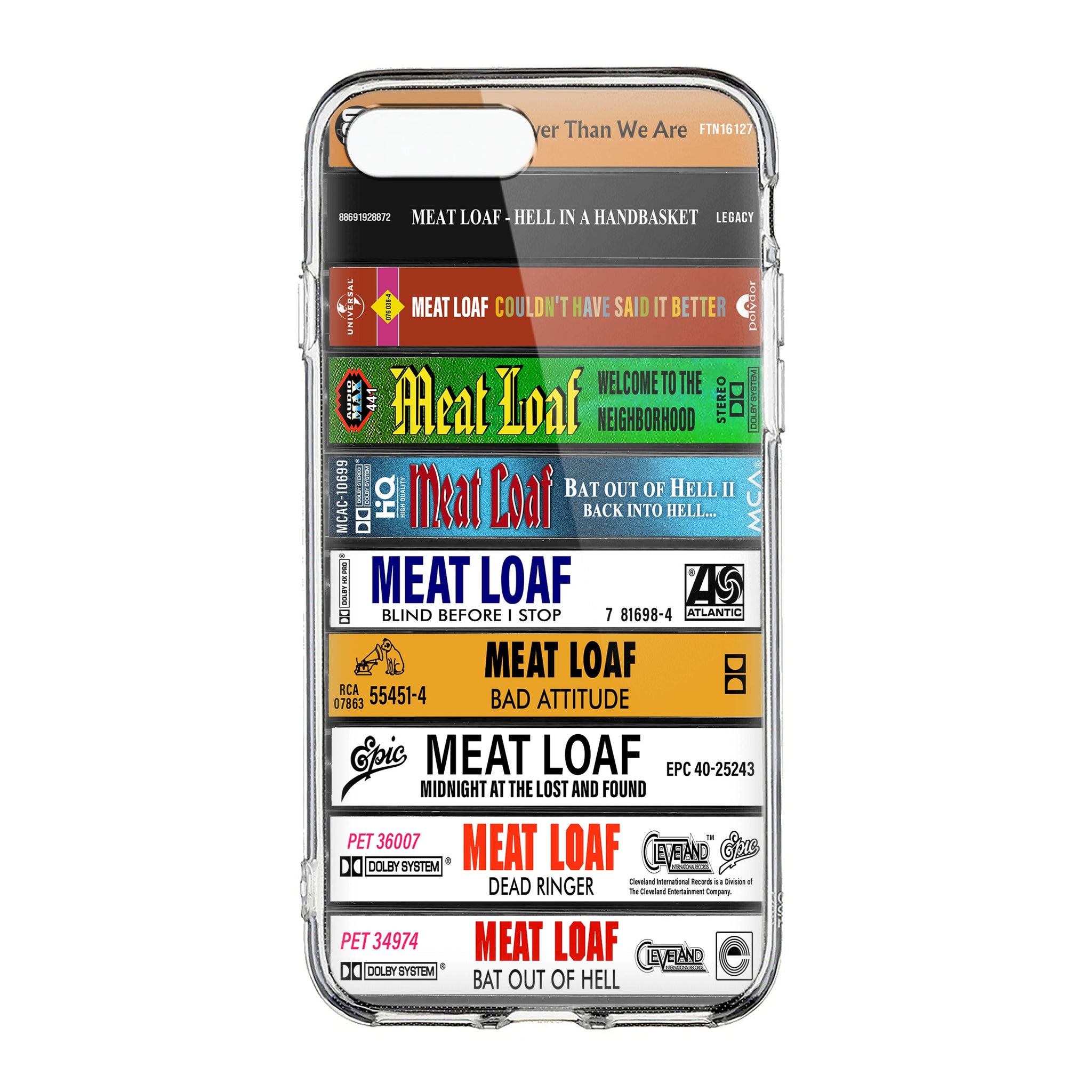 Meat Loaf Albums Cassette Collection Retro Phone Case